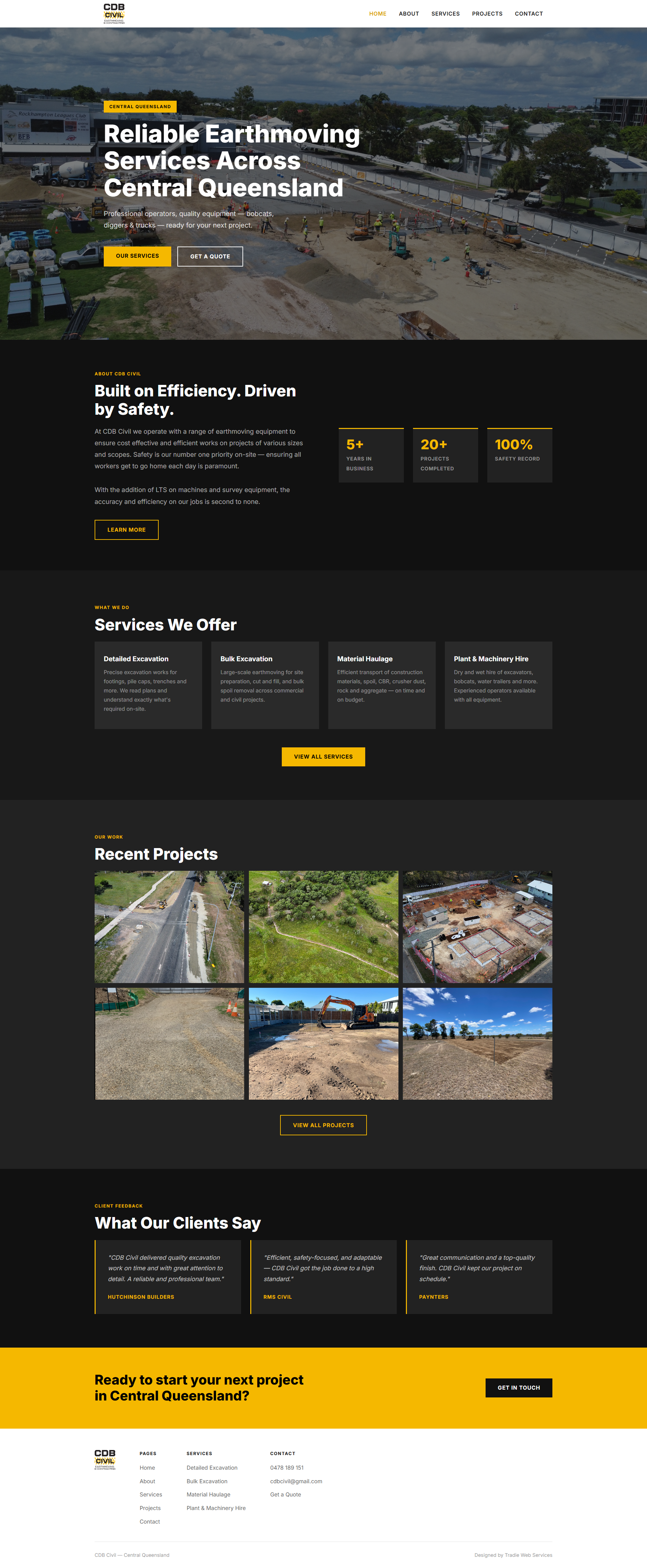 CDB Civil website